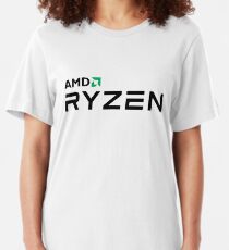 Best Seller - Amd Ryzen Logo Merchandise Slim Fit T-Shirt