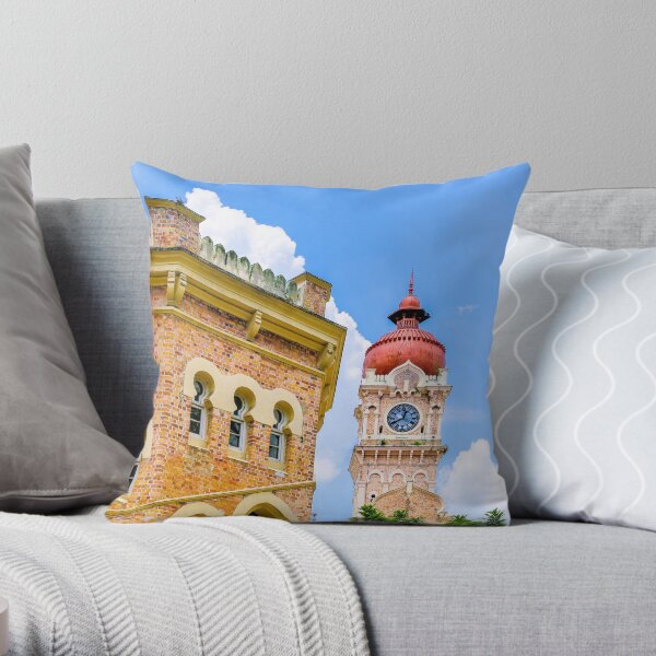 Colonial Clocktower Throw Pillow