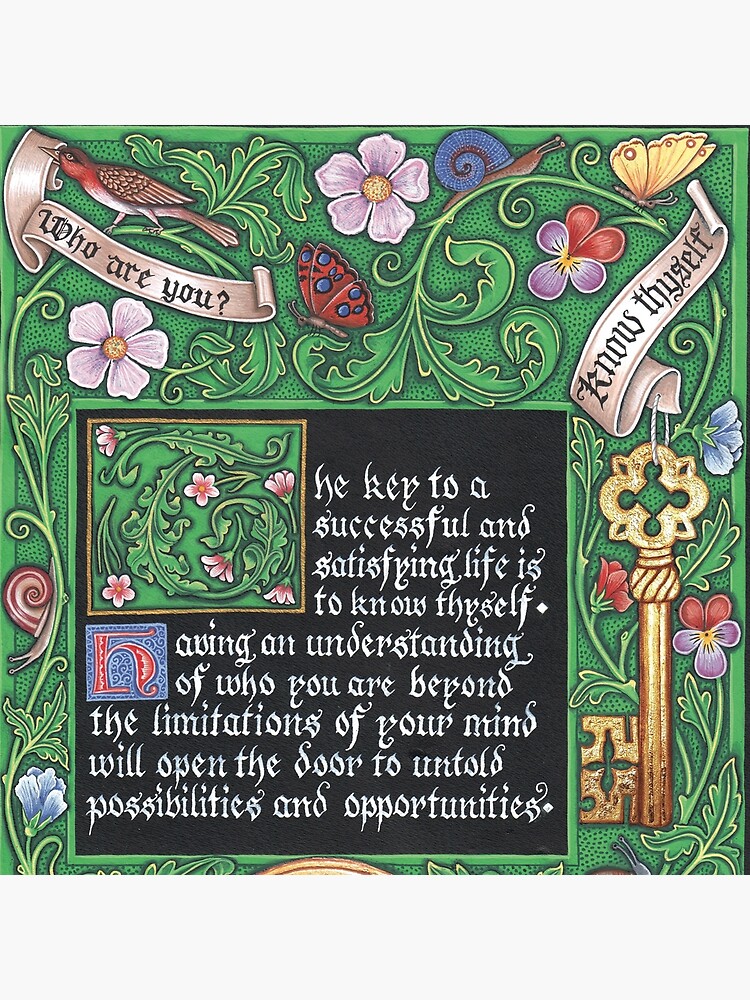 Medieval Illumination - Know Thyself by TCilluminate