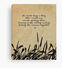 JD Salinger Quote Canvas Print