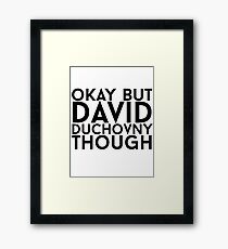 David Duchovny Framed Print