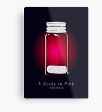 A Study in Pink Metal Print