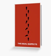 The Usual Suspects Greeting Card