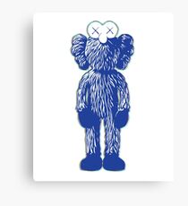 Kaws BFF Momo Uniqlo Silhouette Canvas Print
