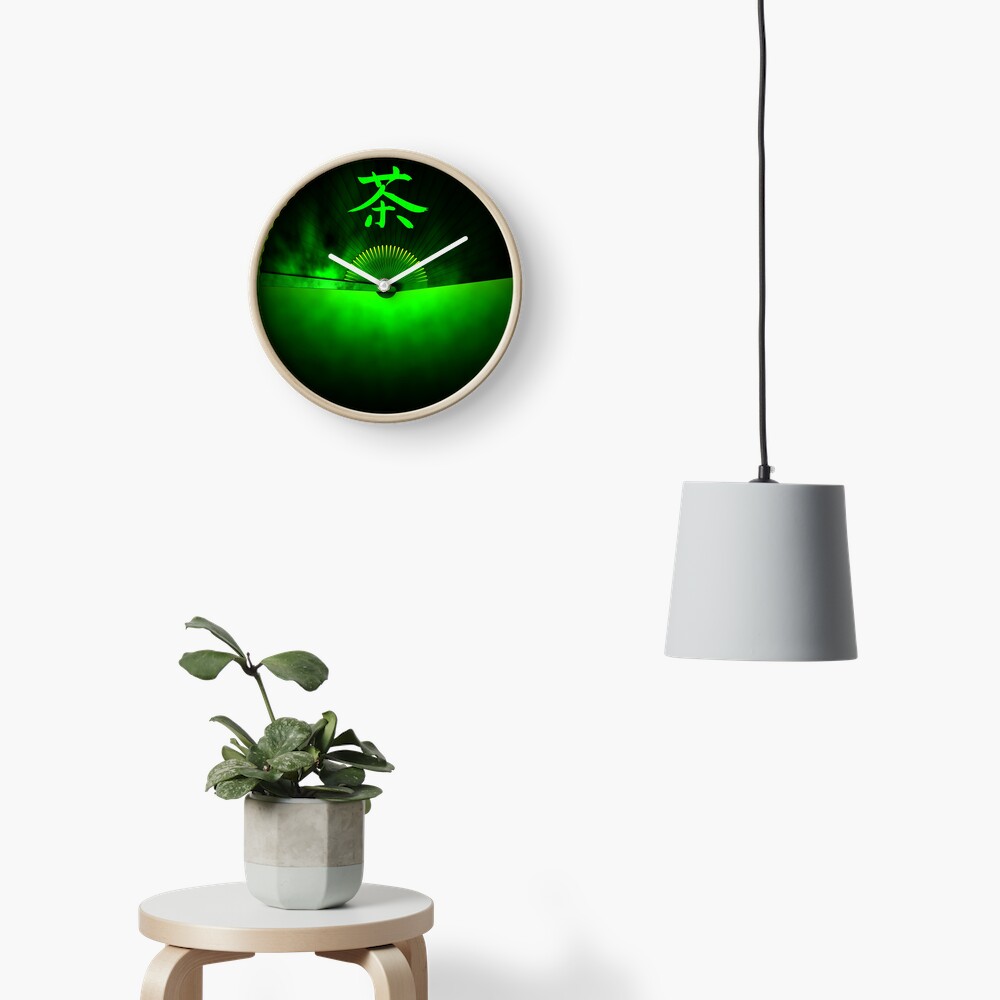 Green tea Clock
