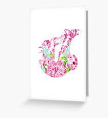 Tribal Sloth Greeting Card