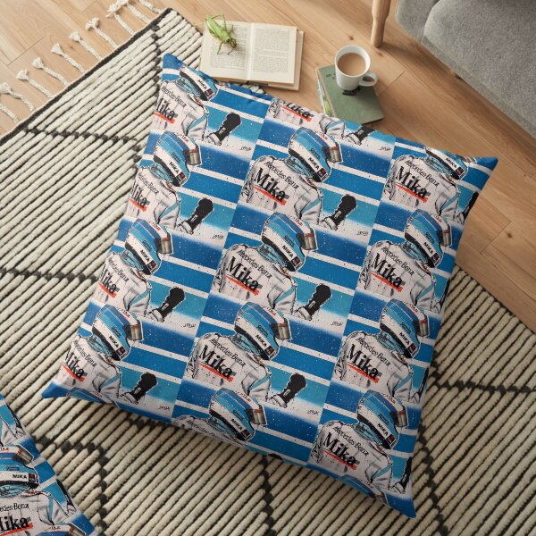 Mikka Hakkinen - McLaren graffiti painting by DRAutoArt Floor Pillow