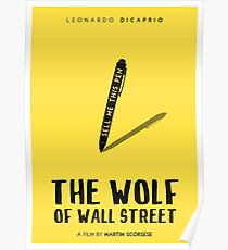 The Wolf Of Wall Street film poster Poster