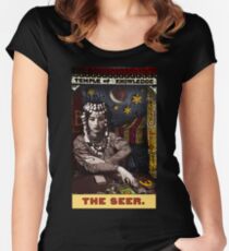 Camiseta entallada de cuello ancho El vidente: del Tarot del Zirkus Mägi