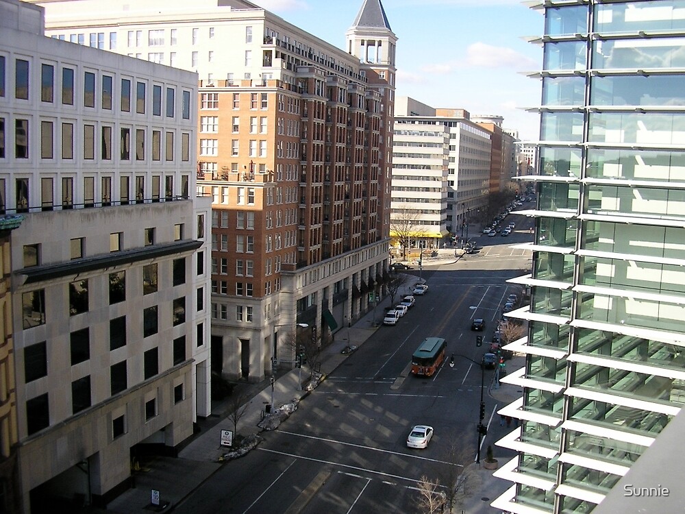 Street View Top Of Newseum Washington D C By Sunnie Redbubble