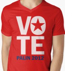 Vote Palin 2012 Men's V-Neck T-Shirt