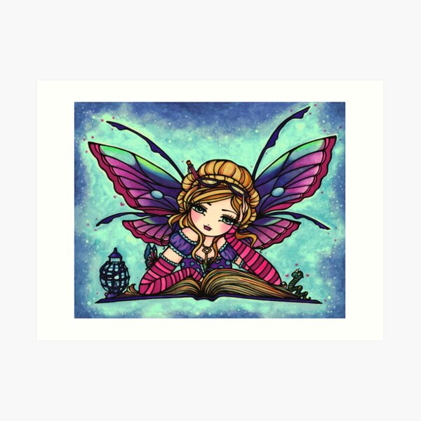 Bookworm Fairy by Hannah Lynn Art Print