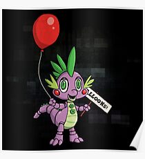 My Little Pony - MLP - FNAF - Spike Animatronic Poster