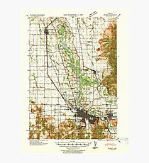 USGS Topo Map Oregon Eugene 282482 1940 62500 Photographic Print