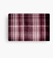 Red checkered cotton cloth Canvas Print