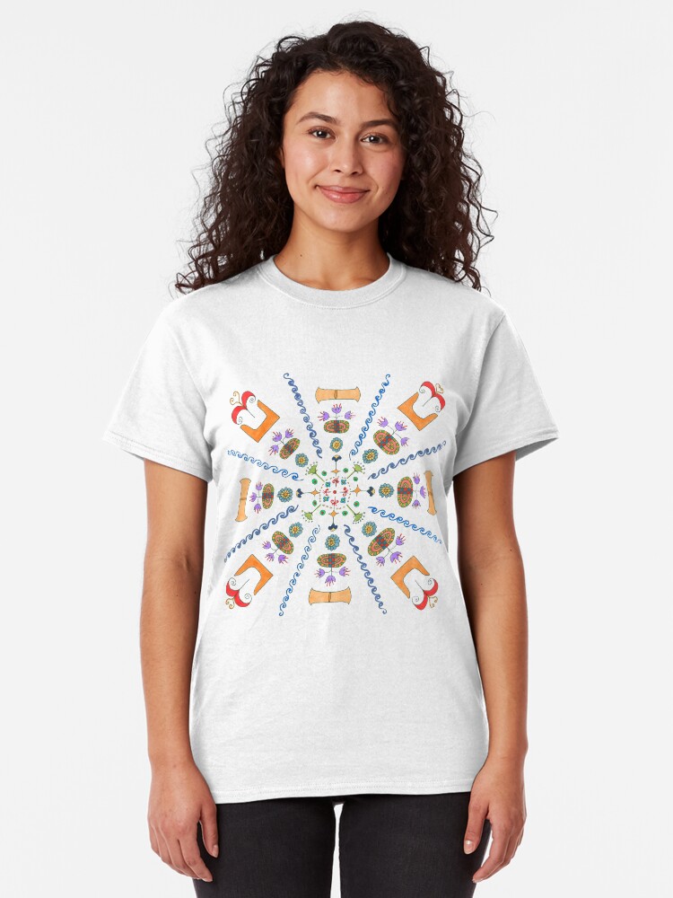 Alternate view of Full Color Minoan Mandala Classic T-Shirt