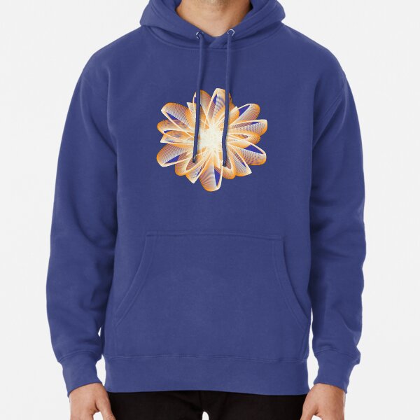 Abstract flower in orange Pullover Hoodie