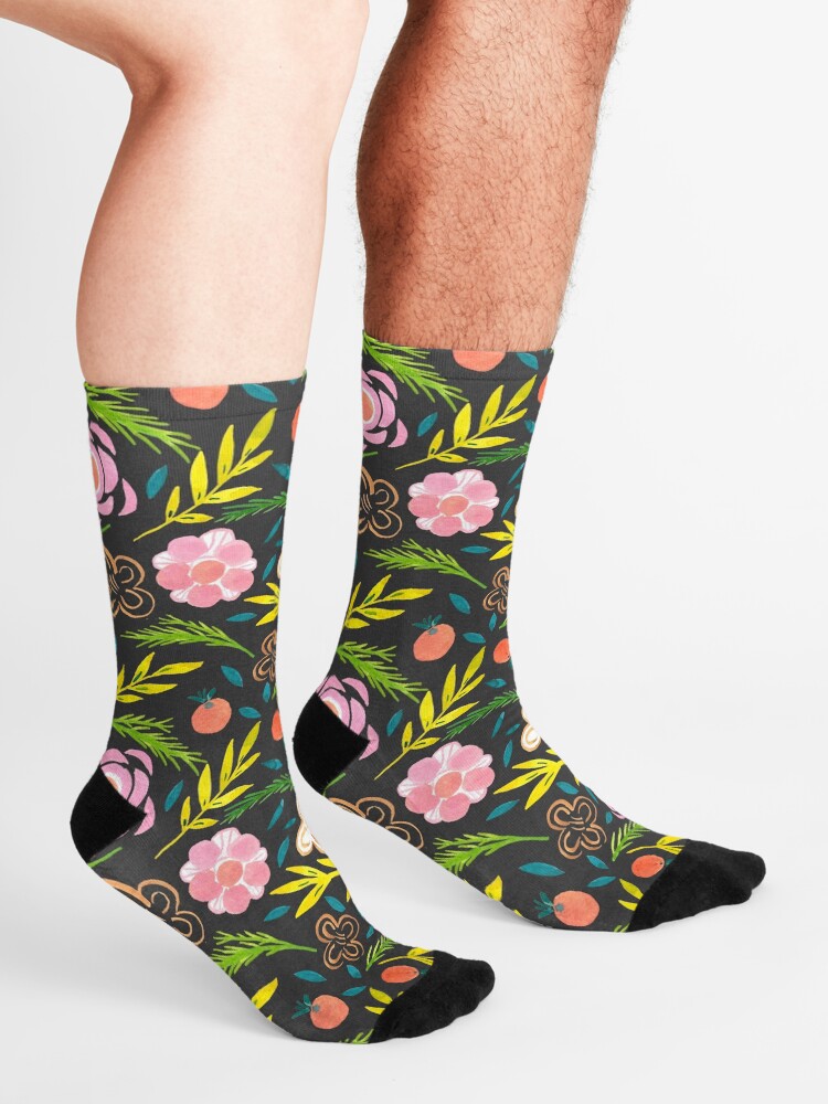 Alternate view of The painterly flowering Socks