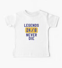 Legends Rip Kobe Never Dies Tribute Black Mamba Out 24 Forever Baby T-Shirt