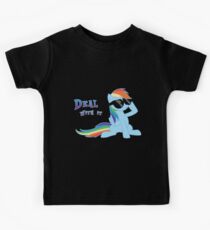 My Little Pony - MLP - Rainbow Dash - Deal With It Kids Tee
