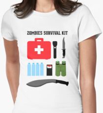 Zombie survival kit Women's Fitted T-Shirt