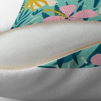 Alternate view of Not All Those Who Wander Are Lost #painting #tropical Floor Pillow