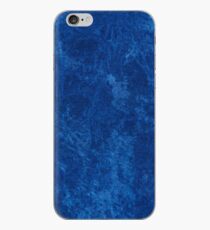 Navy blue grunge cloth sheet iPhone Case