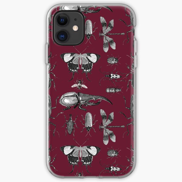 Creepy Crawly Claret iPhone Soft Case