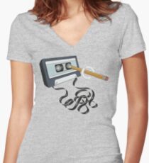 Back in the Day Women's Fitted V-Neck T-Shirt