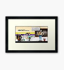 educational terrorism Framed Print