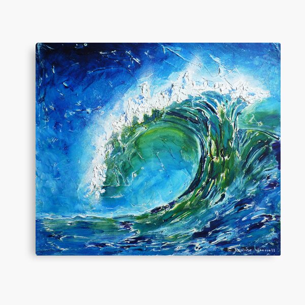 The wave's power Canvas Print