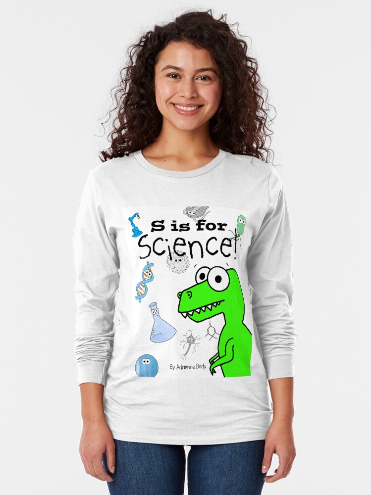 Alternate view of Cover Art - S is for Science Long Sleeve T-Shirt