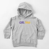 Girl Dad Toddler Pullover Hoodie