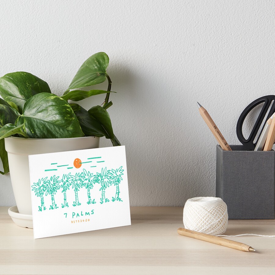 7 Palms (2020 edition) Art Board Print