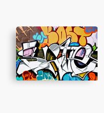 Abstract Graffiti on the textured wall Canvas Print