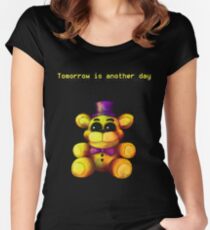 Five Nights at Freddy's - FNaF 4 - Tomorrow is Another Day Women's Fitted Scoop T-Shirt