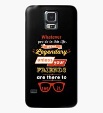 Legendary - Barney Stinson Quote (Orange) Case/Skin for Samsung Galaxy