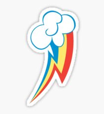 Rainbow Dash Cutie Mark (Medium icon) - My Little Pony Friendship is Magic Sticker