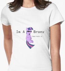 I'm a Brony Deal with it. (Twilight Sparkle) - My little Pony Friendship is Magic Women's Fitted T-Shirt