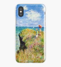 Claude Monet - Walk on the Cliff at Pourville iPhone Case