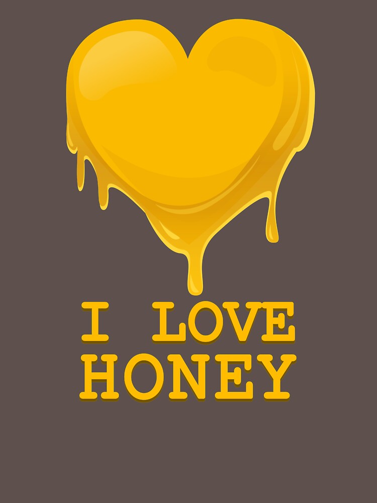 "I Love Honey Honey Heart" Tshirt by maxarus Redbubble