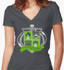 The IT Crowd Crest Women's Fitted V-Neck T-Shirt