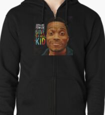 Jermaine Fowler - GIVE 'EM HELL, KID (cover) Zipped Hoodie