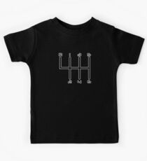 6-Speed Manual Transmission Gear Stick H-Pattern Kids Tee