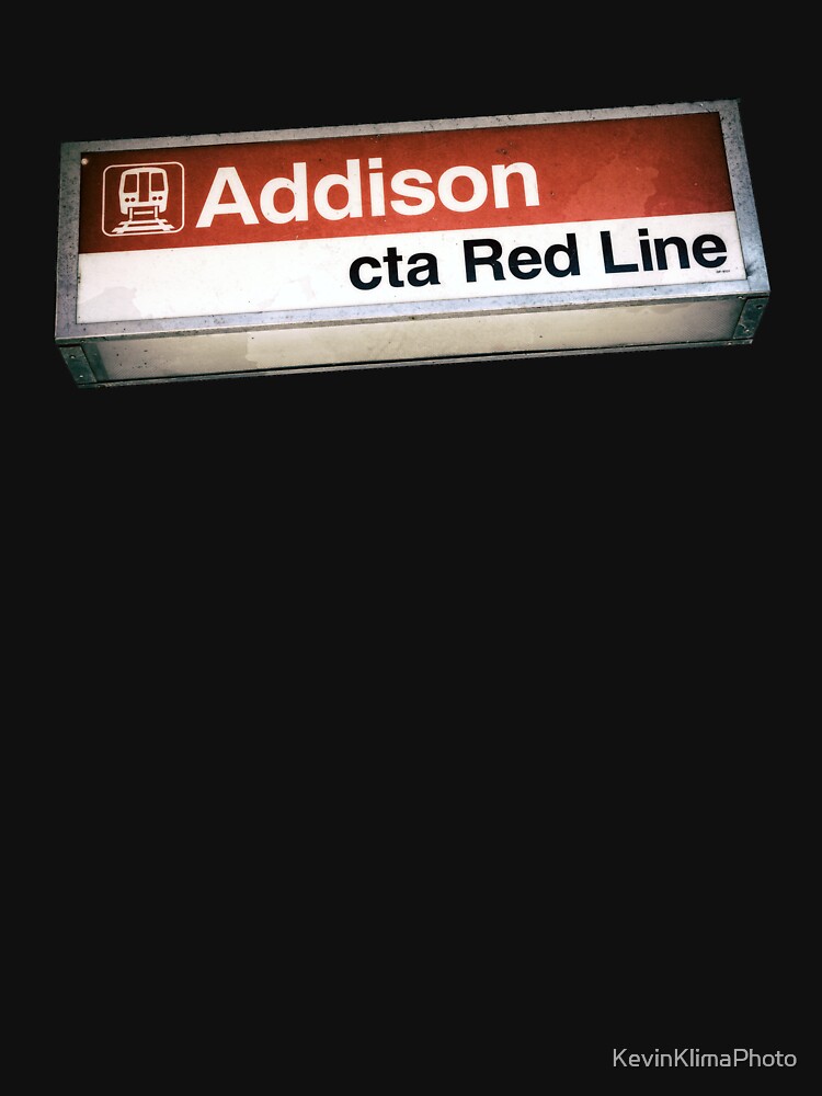 Addison CTA Red Line Station Sign by KevinKlimaPhoto