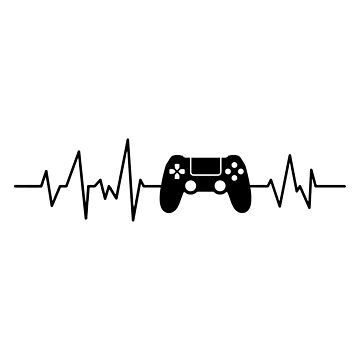 GAMER HEARTBEAT Funny Gamer Gaming Video Gamer Sticker