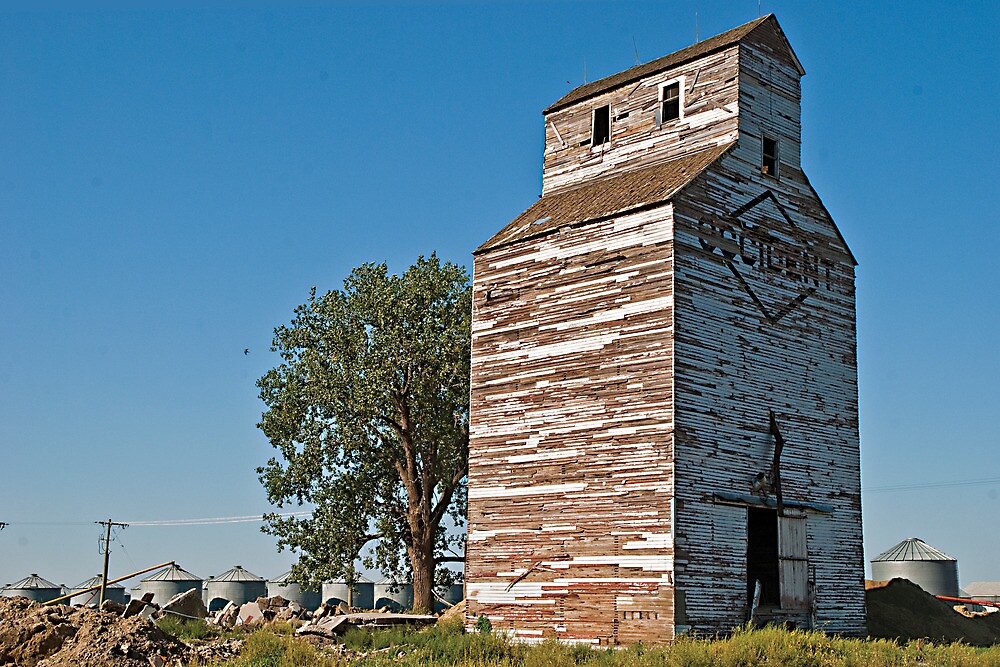 "Occident Elevator, Lambert, Montana" by Bryan D. Spellman Redbubble