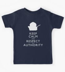 Keep Calm and Respect My Authority Kids Tee