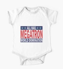 Megatron-Kampagne für die Weltherrschaft Baby Body Kurzarm