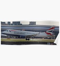 G-LCYI Emb170 British Airways Poster